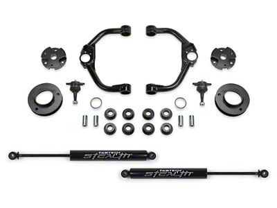 Fabtech 3-Inch Ball Joint Upper Control Arm Lift Kit with Stealth Shocks (19-24 4WD RAM 1500 w/o Air Ride, Excluding Rebel & TRX)