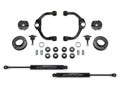 Fabtech 3-Inch Ball Joint Upper Control Arm Lift Kit with Stealth Shocks (19-24 4WD RAM 1500 Rebel w/o Air Ride)