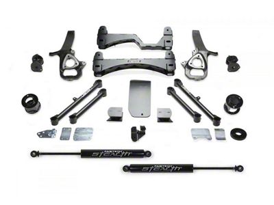 Fabtech 6-Inch Basic Suspension Lift Kit with Stealth Shocks (19-24 4WD RAM 1500 w/o Air Ride, Excluding Rebel, RHO & TRX)