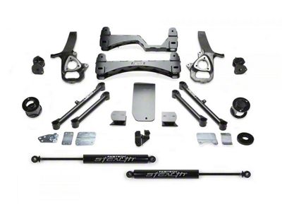 Fabtech 6-Inch Basic Suspension Lift Kit with Stealth Shocks (19-24 4WD RAM 1500 w/o Air Ride, Excluding Rebel & TRX)