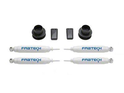 Fabtech 2.50-Inch Coil Spacer Lift Kit with Performance Shocks (14-18 4WD RAM 2500, Excluding Power Wagon)