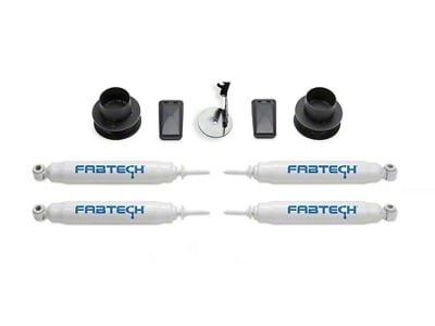 Fabtech 2.50-Inch Coil Spacer Lift Kit with Performance Shocks (19-24 4WD RAM 2500, Excluding Power Wagon)