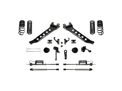 Fabtech 5-Inch Radius Arm Lift Kit with Coil Springs and Dirt Logic Shocks (14-18 4WD 6.7L RAM 2500, Excluding Power Wagon)