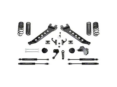 Fabtech 5-Inch Radius Arm Lift Kit with Coil Springs and Stealth Shocks (19-24 4WD 6.7L RAM 2500 Crew Cab, Mega Cab, Excluding Power Wagon)
