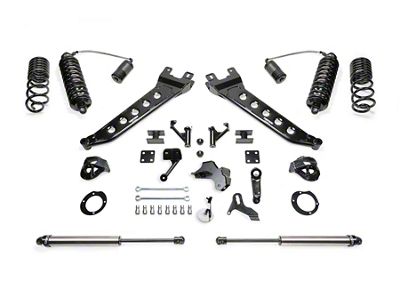 Fabtech 5-Inch Radius Arm Suspension Lift Kit with Front Dirt Logic 4.0 Reservoir Coil-Overs and Rear Dirt Logic 2.25 Shocks (19-24 4WD 6.7L RAM 2500 Crew Cab, Mega Cab w/o Air Ride, Excluding Power Wagon)