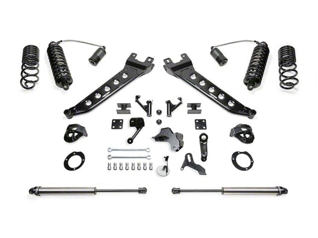 Fabtech 5-Inch Radius Arm Suspension Lift Kit with Front Dirt Logic 4.0 Reservoir Coil-Overs and Rear Dirt Logic 2.25 Shocks (19-24 4WD 6.7L RAM 2500 Crew Cab, Mega Cab w/o Air Ride, Excluding Power Wagon)