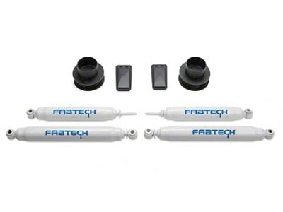 Fabtech 2.50-Inch Coil Spacer Suspension Lift Kit with Performance Shocks (13-18 4WD RAM 3500 SRW)