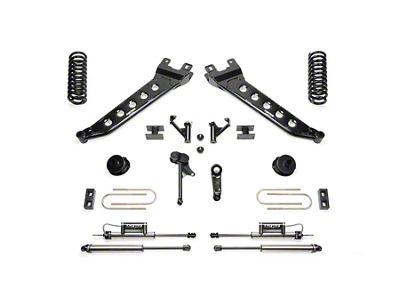 Fabtech 5-Inch Radius Arm Suspension Lift Kit with Coil Springs and Dirt Logic Shocks (13-18 4WD 6.7L RAM 3500 SRW w/o Air Ride)