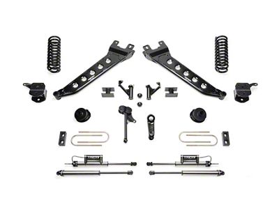 Fabtech 7-Inch Radius Arm Suspension Lift Kit with Coil Springs and Dirt Logic Shocks (13-18 4WD 6.7L RAM 3500 SRW w/o Air Ride)