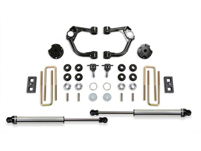Fabtech 3.50-Inch Ball Joint Upper Control Arm Lift Kit with Dirt Logic 2.25 Shocks (19-24 4WD Ranger SuperCrew, Excluding Raptor)