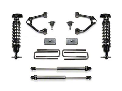 Fabtech 1.50-Inch Ball Joint Upper Control Arm Lift Kit with Dirt Logic Coil-Overs and Dirt Logic Shocks (22-25 2.7L Sierra 1500 AT4)