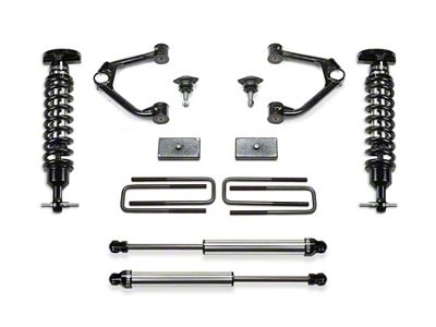 Fabtech 1.50-Inch Ball Joint Upper Control Arm Lift Kit with Dirt Logic 2.5 Coil-Overs and Dirt Logic 2.25 Shocks (19-24 Sierra 1500 AT4, Excluding Diesel)