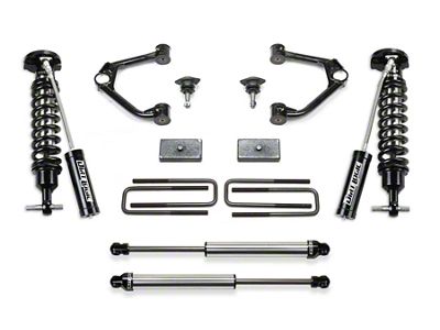 Fabtech 1.50-Inch Ball Joint Upper Control Arm Lift Kit with Dirt Logic 2.5 Reservoir Coil-Overs and Dirt Logic 2.25 Shocks (19-24 Sierra 1500 AT4, Excluding Diesel)