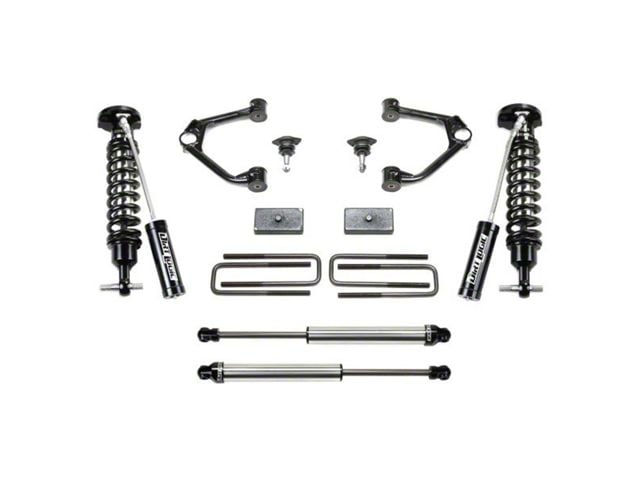 Fabtech 1.50-Inch Ball Joint Upper Control Arm Lift Kit with Dirt Logic 2.5 Reservoir Coil-Overs and Dirt Logic 2.25 Shocks (19-24 3.0L Duramax Sierra 1500 AT4)