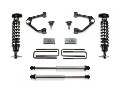 Fabtech 3-Inch Ball Joint Upper Control Arm Lift Kit with Dirt Logic 2.5 Coil-Overs and Dirt Logic 2.25 Shocks (20-25 3.0L Duramax Sierra 1500 Double Cab, Crew Cab, Excluding AT4 & Denali)
