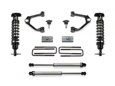 Fabtech 3-Inch Ball Joint Upper Control Arm Lift Kit with Dirt Logic 2.5 Coil-Overs and Dirt Logic 2.25 Shocks (20-24 3.0L Duramax Sierra 1500 Double Cab, Crew Cab, Excluding AT4 & Denali)