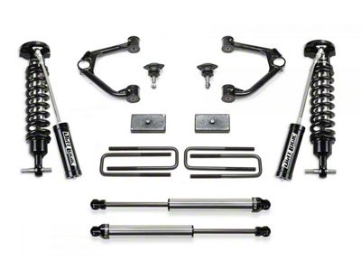 Fabtech 3-Inch Ball Joint Upper Control Arm Lift Kit with Dirt Logic 2.5 Reservoir Coil-Overs and Dirt Logic 2.25 Shocks (20-25 3.0L Duramax Sierra 1500 Double Cab, Crew Cab, Excluding AT4 & Denali)