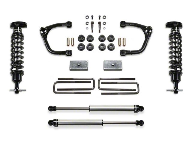 Fabtech 3-Inch Uniball Upper Control Arm Lift Kit with Dirt Logic 2.5 Coil-Overs and Dirt Logic 2.25 Shocks (19-24 Sierra 1500 Double Cab, Crew Cab, Excluding AT4, Denali & Diesel)