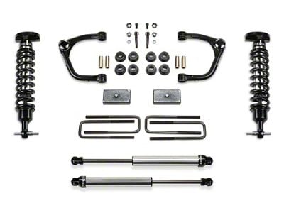 Fabtech 3-Inch Uniball Upper Control Arm Lift Kit with Dirt Logic 2.5 Coil-Overs and Dirt Logic 2.25 Shocks (19-24 Sierra 1500 Double Cab, Crew Cab, Excluding AT4, Denali & Diesel)