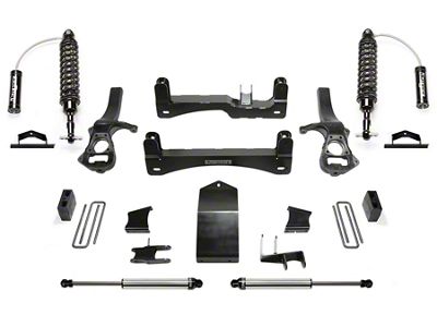 Fabtech 4-Inch Performance Suspension Lift Kit with Dirt Logic 2.5 Reservoir Coil-Overs and Dirt Logic 2.25 Shocks (19-24 Sierra 1500 AT4, Excluding Diesel)