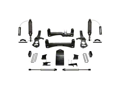 Fabtech 4-Inch Performance Suspension Lift Kit with Dirt Logic 2.5 Reservoir Coil-Overs and Dirt Logic 2.25 Shocks (19-24 3.0L Duramax Sierra 1500 AT4)