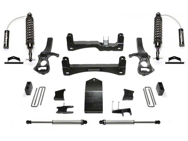 Fabtech 6-Inch Performance Suspension Lift Kit with Dirt Logic 2.5 Reservoir Coil-Overs and Dirt Logic 2.25 Shocks (20-24 4WD 3.0L Duramax Sierra 1500 Crew Cab w/ 5.80-Foot Short Box, Excluding AT4 & Denali)