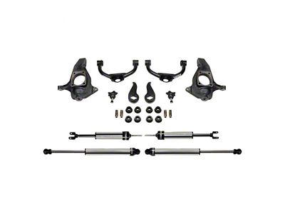 Fabtech 3.50-Inch Ball Joint Upper Control Arm Lift Kit with Dirt Logic Shocks (11-19 Sierra 2500 HD Extended/Double Cab, Crew Cab)