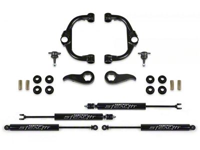 Fabtech 3.50-Inch Ball Joint Upper Control Arm Suspension Lift Kit with Stealth Shocks (20-24 Sierra 2500 HD Double Cab, Crew Cab)