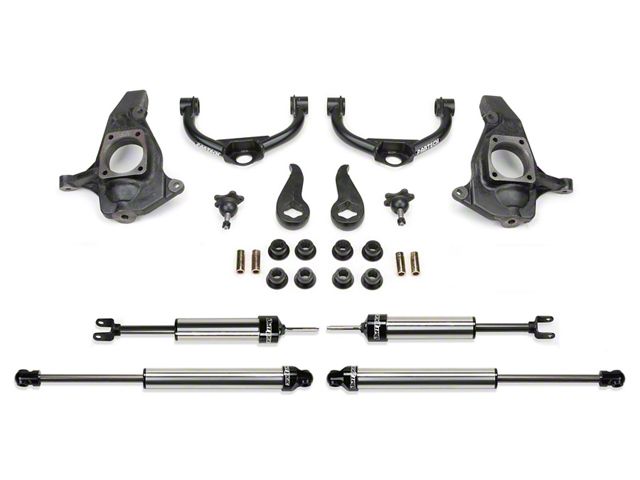 Fabtech 3.50-Inch Ball Joint Upper Control Arm Lift Kit with Dirt Logic Shocks (11-19 Sierra 2500 HD Extended/Double Cab, Crew Cab)