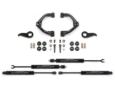 Fabtech 3.50-Inch Uniball Upper Control Arm Suspension Lift Kit with Stealth Shocks (20-24 Sierra 2500 HD Double Cab, Crew Cab)