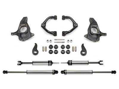 Fabtech 3.50-Inch Uniball Upper Control Arm Lift Kit with Dirt Logic Shocks (11-19 Sierra 2500 HD Extended/Double Cab, Crew Cab)