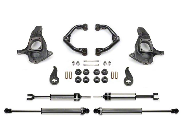 Fabtech 3.50-Inch Uniball Upper Control Arm Lift Kit with Dirt Logic Shocks (11-19 Sierra 2500 HD Extended/Double Cab, Crew Cab)