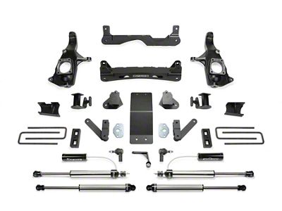 Fabtech 4-Inch Basic Suspension Lift Kit with Front Dirt Logic 2.25 Reservoir Shocks and Rear Dirt Logic 2.25 Shocks (11-19 Sierra 2500 HD Extended/Double Cab, Crew Cab)