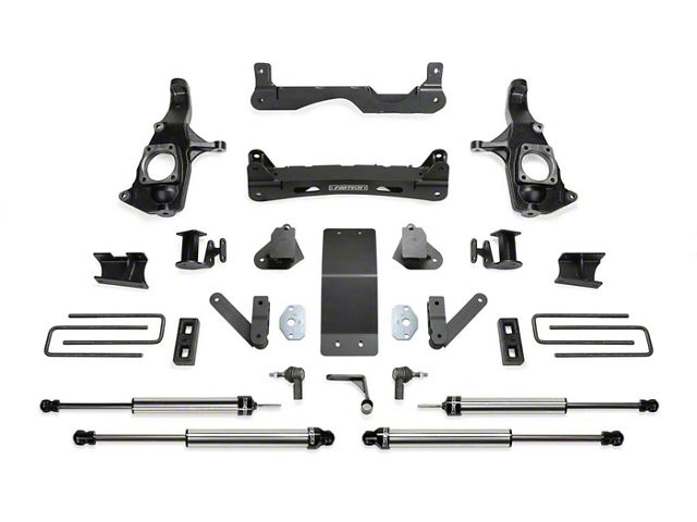 Fabtech 4-Inch Basic Suspension Lift Kit with Dirt Logic 2.25 Shocks (11-19 Sierra 2500 HD Extended/Double Cab, Crew Cab)