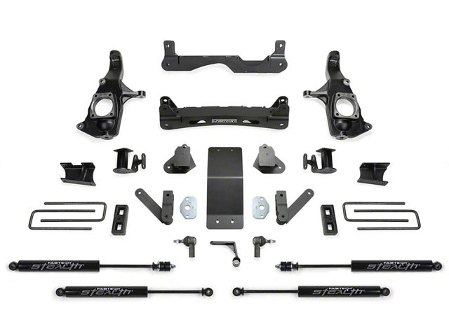 Fabtech 4-Inch Basic Suspension Lift Kit with Stealth Shocks (11-19 Sierra 2500 HD Extended/Double Cab, Crew Cab)
