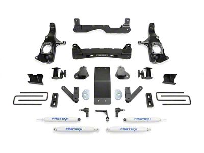 Fabtech 4-Inch Performance Suspension Lift Kit with Performance Shocks (11-19 Sierra 2500 HD Extended/Double Cab, Crew Cab)