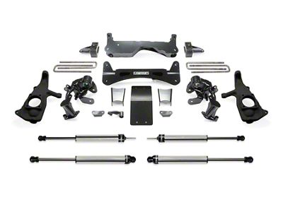 Fabtech 6-Inch Raised Torsion Suspension Lift Kit with Dirt Logic Shocks (11-19 Sierra 2500 HD Extended/Double Cab, Crew Cab)