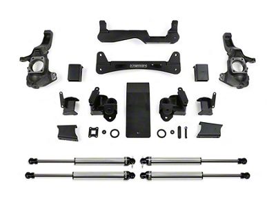 Fabtech 6-Inch Raised Torsion Suspension Lift Kit with Dirt Logic Shocks (20-24 4WD 6.6L Duramax Sierra 2500 HD Double Cab, Crew Cab)