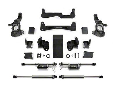 Fabtech 6-Inch RTS Suspension Lift Kit with Front Dirt Logic 2.25 Reservoir Shocks and Rear Dirt Logic 2.25 Shocks (20-24 6.6L Duramax Sierra 2500 HD Double Cab, Crew Cab)