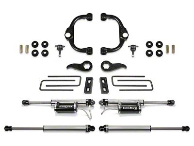 Fabtech 3.50-Inch Ball Joint Upper Control Arm Suspension Lift Kit with Dirt Logic 2.25 Reservoir Shocks (20-24 4WD Sierra 3500 HD Double Cab, Crew Cab)
