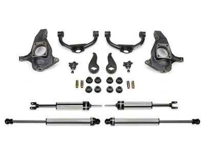 Fabtech 3.50-Inch Ball Joint Upper Control Arm Lift Kit with Dirt Logic Shocks (11-19 Sierra 3500 HD Extended/Double Cab, Crew Cab)