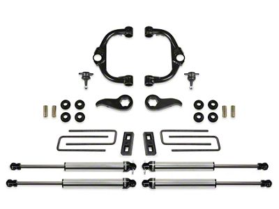 Fabtech 3.50-Inch Ball Joint Upper Control Arm Suspension Lift Kit with Dirt Logic Shocks (20-24 4WD Sierra 3500 HD Double Cab, Crew Cab)