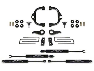 Fabtech 3.50-Inch Ball Joint Upper Control Arm Suspension Lift Kit with Stealth Shocks (20-24 4WD Sierra 3500 HD Double Cab, Crew Cab)