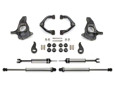 Fabtech 3.50-Inch Uniball Upper Control Arm Lift Kit with Dirt Logic Shocks (11-19 Sierra 3500 HD Extended/Double Cab, Crew Cab)