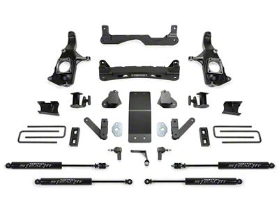 Fabtech 4-Inch Performance Suspension Lift Kit with Stealth Shocks (11-19 Sierra 3500 HD Extended/Double Cab, Crew Cab)
