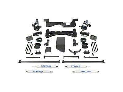 Fabtech 6-Inch Performance Lift Kit with Performance Shocks (07-10 Sierra 3500 HD SRW)