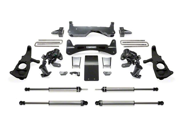 Fabtech 6-Inch Raised Torsion Suspension Lift Kit with Dirt Logic Shocks (11-19 Sierra 3500 HD Extended/Double Cab, Crew Cab)