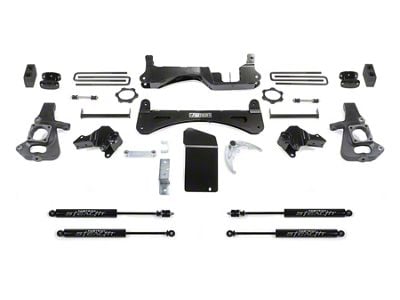 Fabtech 6-Inch Raised Torsion Suspension Lift Kit with Stealth Shocks (07-10 Sierra 3500 HD)