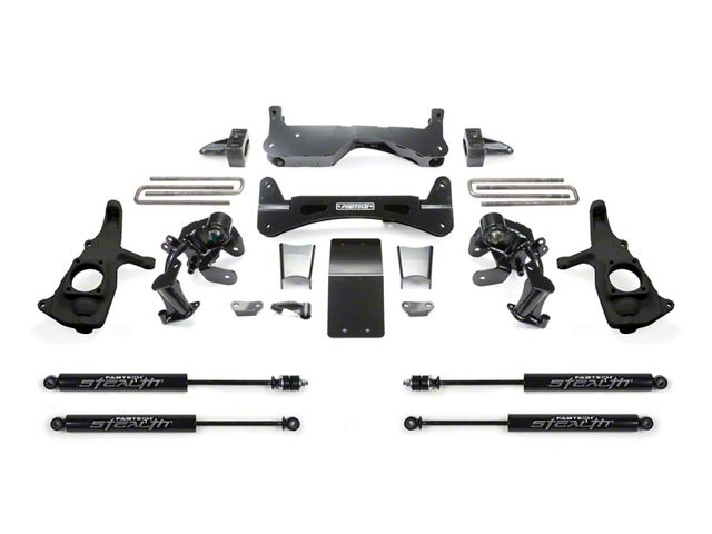 Fabtech 6-Inch Raised Torsion Suspension Lift Kit with Stealth Shocks (11-19 Sierra 3500 HD Extended/Double Cab, Crew Cab)