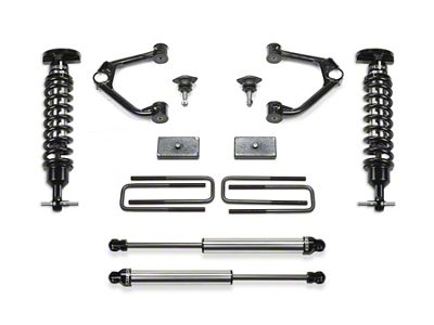 Fabtech 3-Inch Ball Joint Upper Control Arm Lift Kit with Dirt Logic Coil-Overs and Dirt Logic Shocks (22-25 2.7L Silverado 1500 Double Cab, Crew Cab, Excluding Trail Boss)